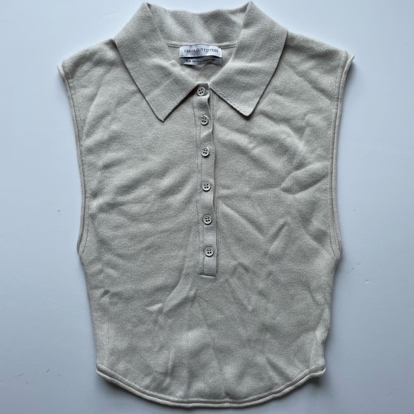 Fitted collared tank top - Picture 2 of 3